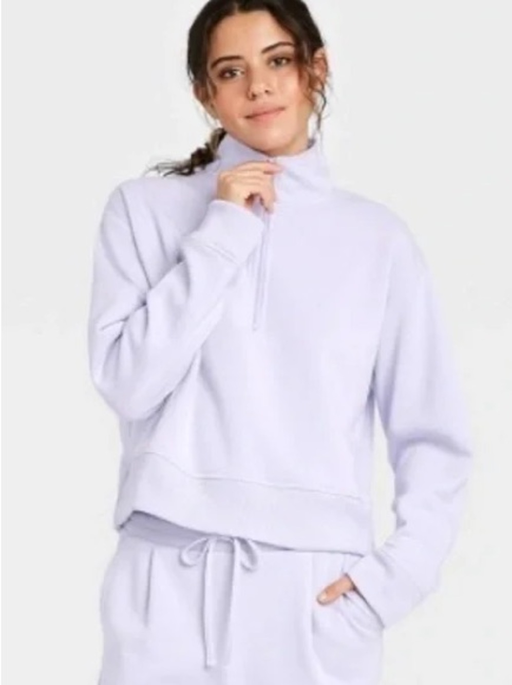 a new day Lavender Crewneck Sweatshirt